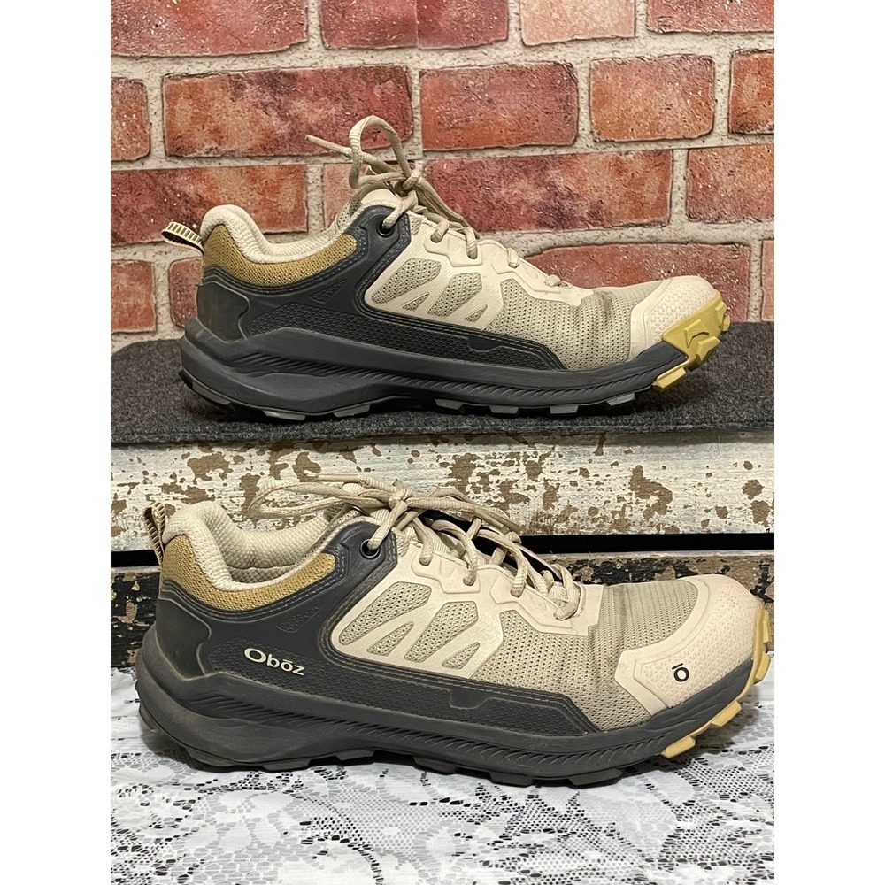Oboz Men's Tan and Black Trail Running Shoes size 8.5